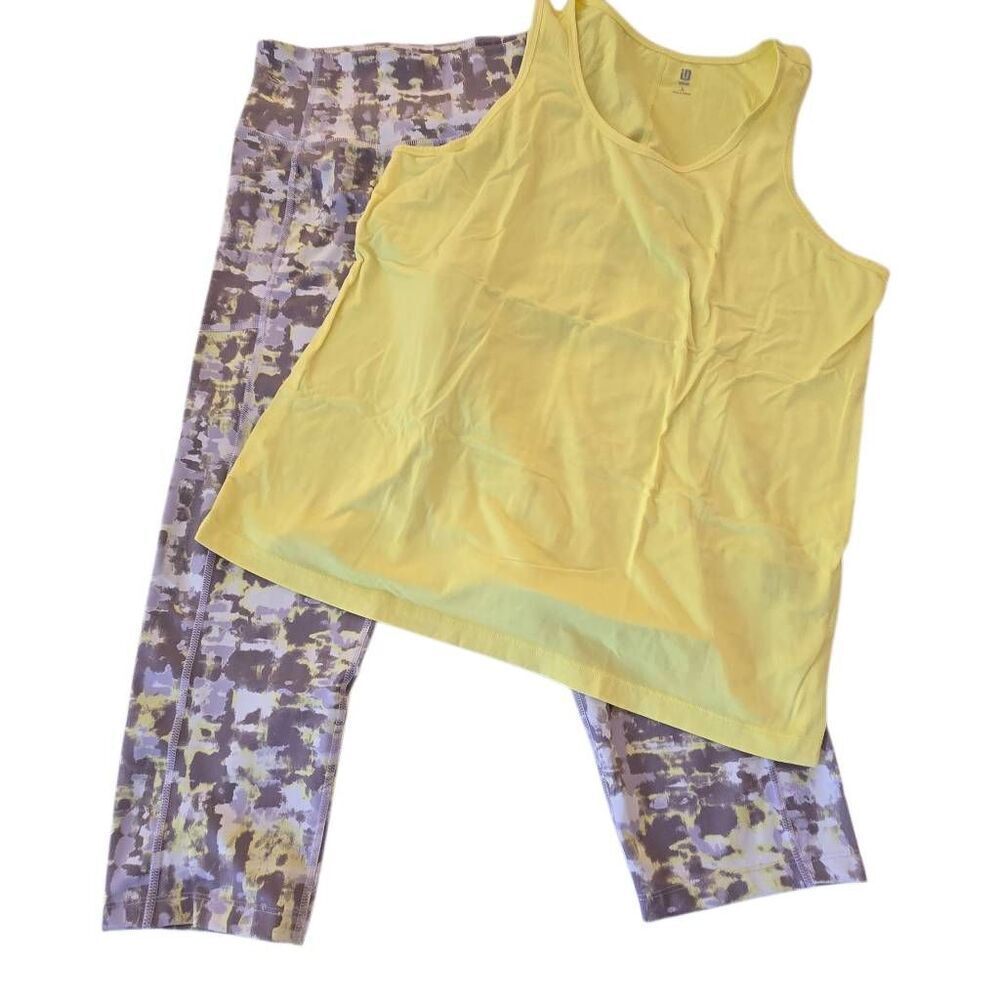 Calvin Klein and Ideology Yoga Leggings & Top Exercise Set Size XL/Large